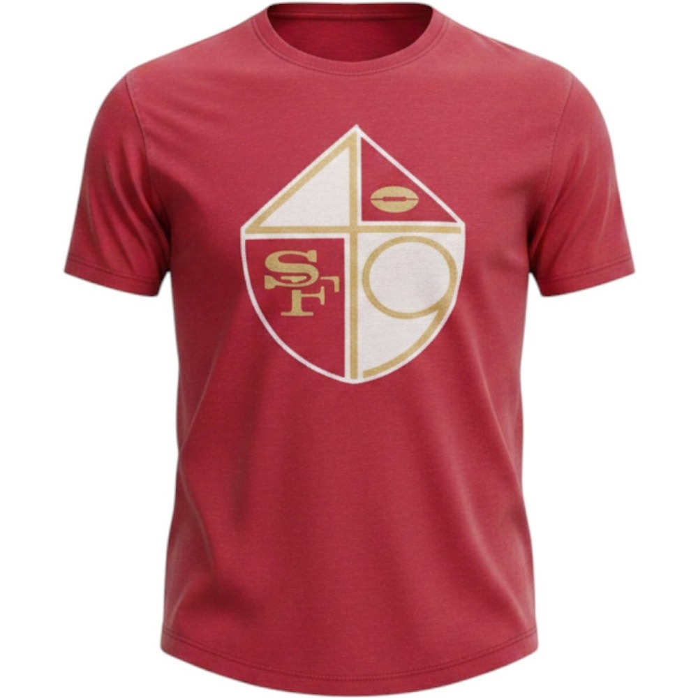 47 Brand San Francisco 49ers Mens Medium Red Graphic T-Shirt SF Football Tee
